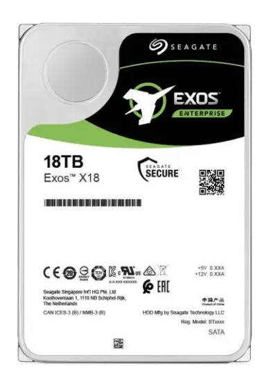 Seagate Exos X18 HDD, 18TB, 3.5", SAS, 256MB cache, 7.200RPM