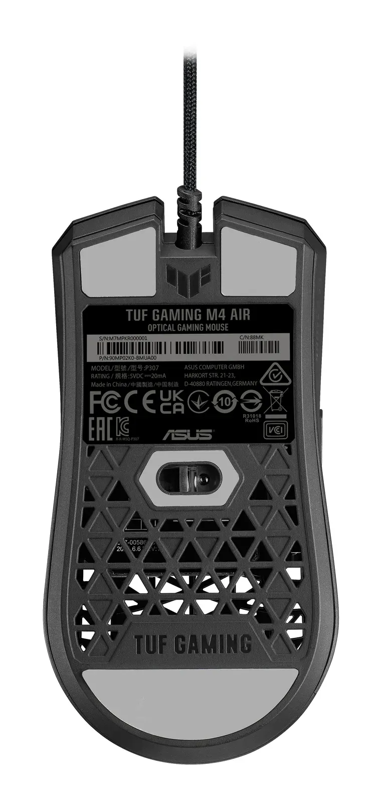 ASUS myš TUF GAMING M4 AIR (P307), USB, černá