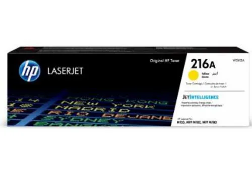 HP W2412A originální toner žlutý č.216A cca 850 str. (yellow, pro HP CLJ M182, M183, Jetintelligence )