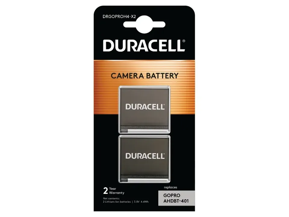 DURACELL Baterie - Náhrada GoPro Hero 4 AHDBT-401 baterie 3,8V 1160mAh - kit 2ks