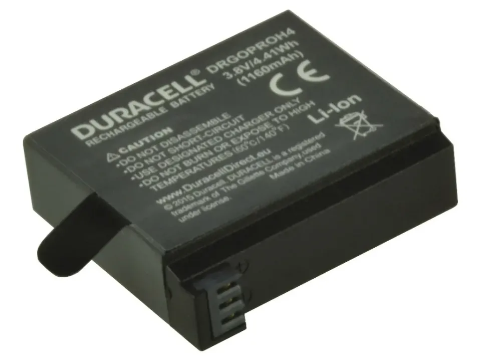 DURACELL Baterie - Náhrada GoPro Hero 4 AHDBT-401 baterie 3,8V 1160mAh - kit 2ks