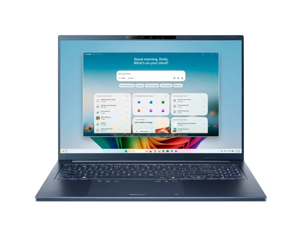 ACER NTB Swift Go 16 AI (SFG16-A71-R0ER),Ryzen AI 9 465,16"WUXGA,16GB,512GB SSD,Radeon,W11H,Blue