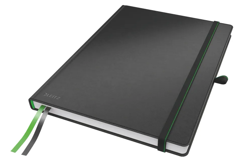 LEITZ Zápisník Complete, A4, linka, černá