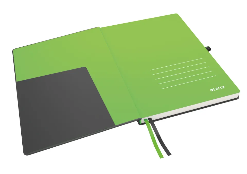 LEITZ Zápisník Complete, A4, linka, černá