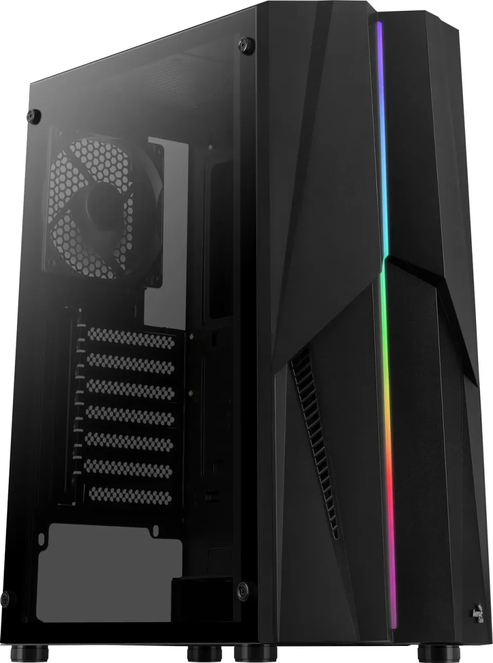 AEROCOOL skříň Mecha, Mid tower, 2x USB 3.0, 2x audio, bez zdroje