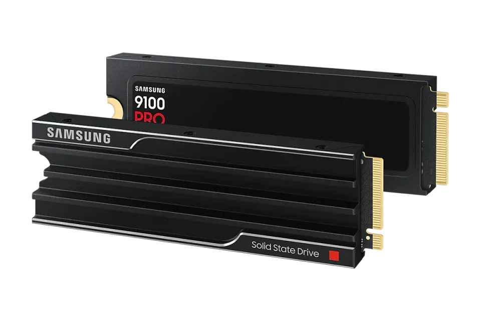 SAMSUNG 9100 PRO 4TB (s chladičem) PCIe 5.0 NVMe SSD M.2 PCIe 5.0 x4 NVMe 2.0 (čtení max. 14800MB/s, zápis max. 13400MB/s)