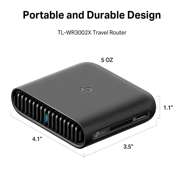TP-Link Gigabitový přenosný cestovní router Wi-Fi 6 AX3000