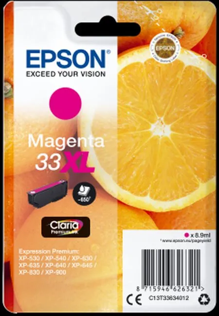 EPSON cartridge T3363 magenta XL (pomeranč)