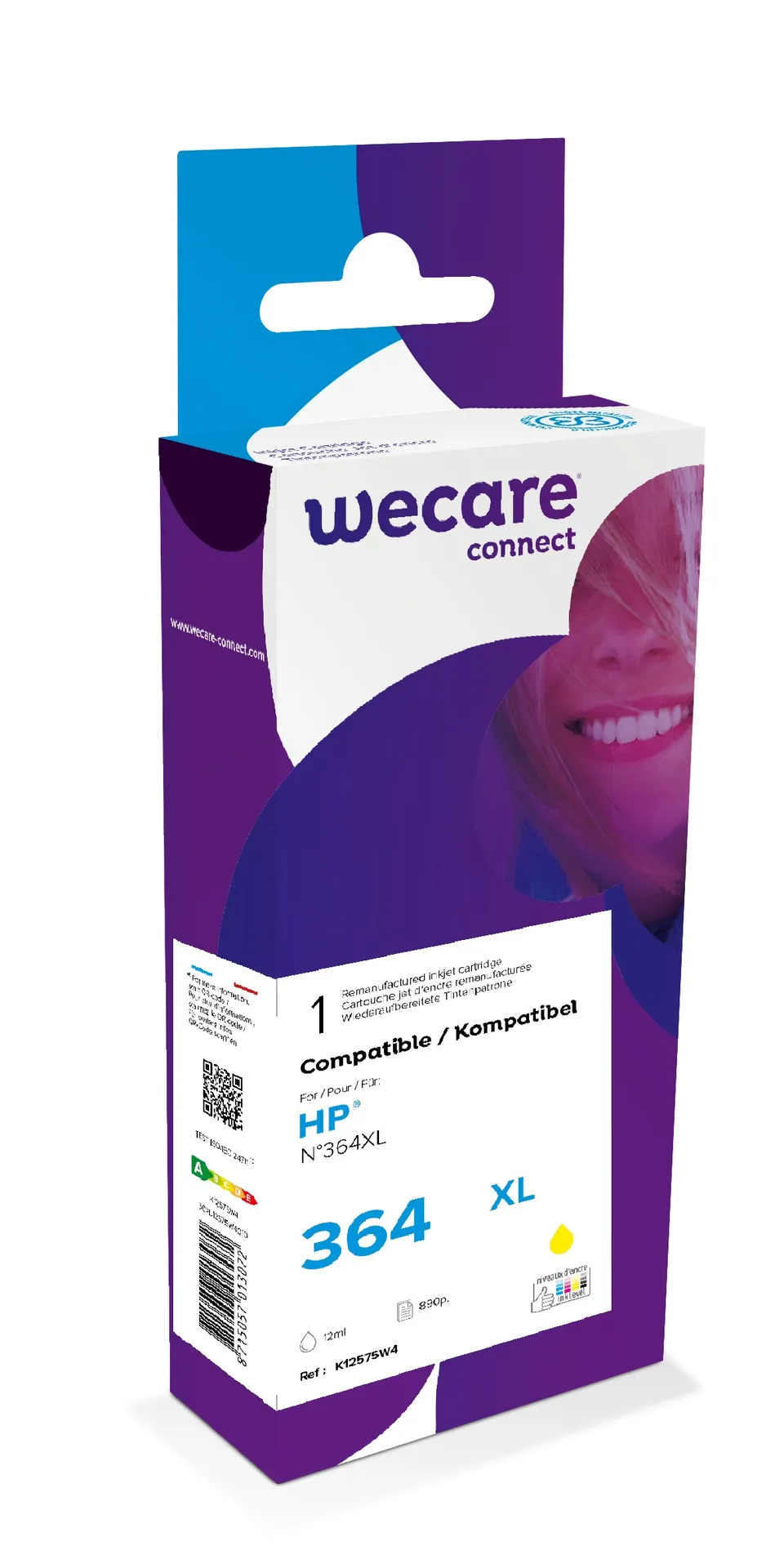 WECARE ARMOR ink kompatibilní s HP CB325EE, žlutá/yellow