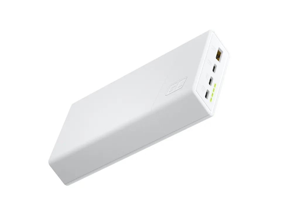 Green Cell GC PowerPlay 20S White Power Bank 20000mAh 22.5W PD USB C with Fast C