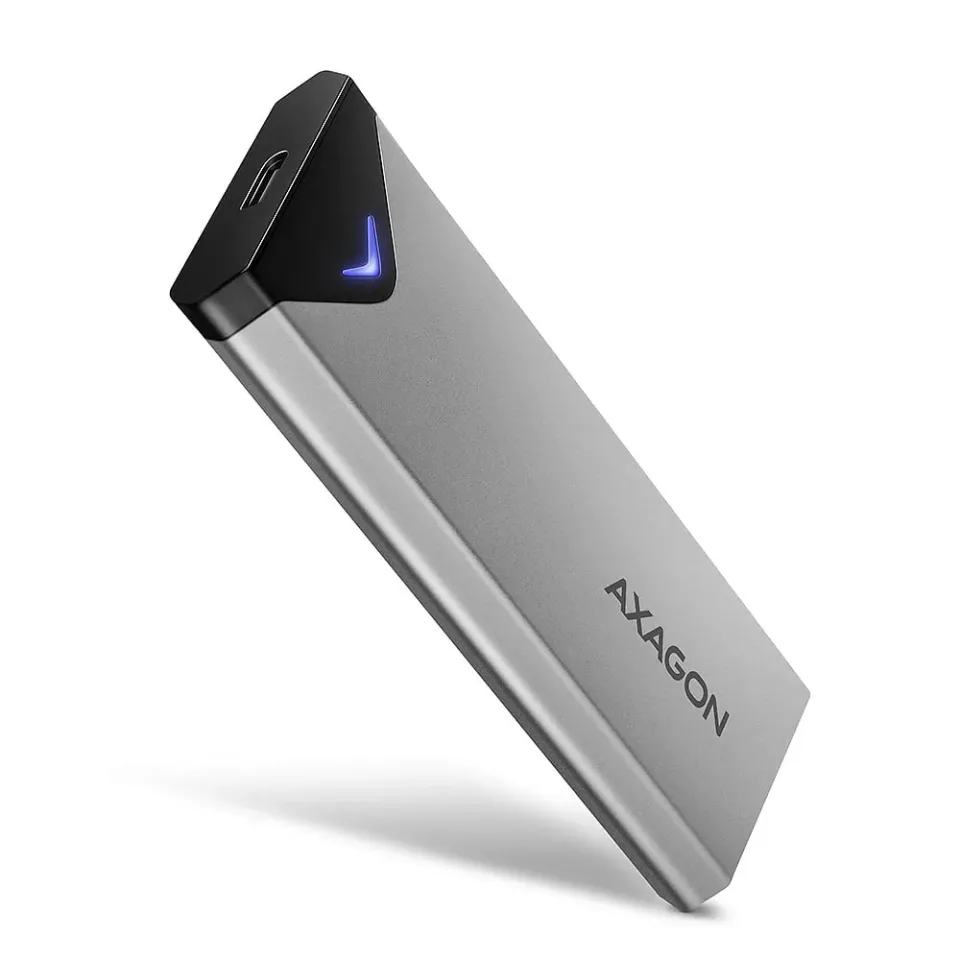 AXAGON EEM2-UG2 USB-C 10Gbps - M.2 NVMe SSD ARROW box, stříbrný