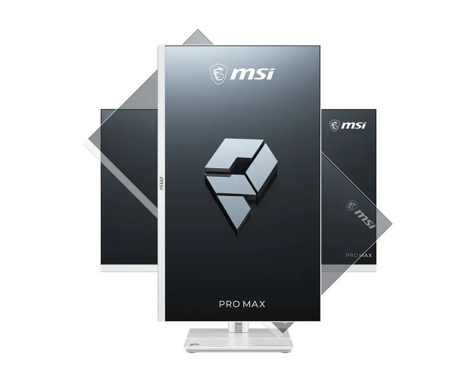 MSI PC AIO PRO MAX 27TP Z 8MG-003XEU, Ryzen 7 255, 27", Anti-Glare, 16GB, 512GB SSD, N/A, No OS, White