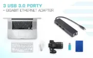i-Tec USB-C 3.1 Slim HUB 3port + Gigabit Ethernet adaptér