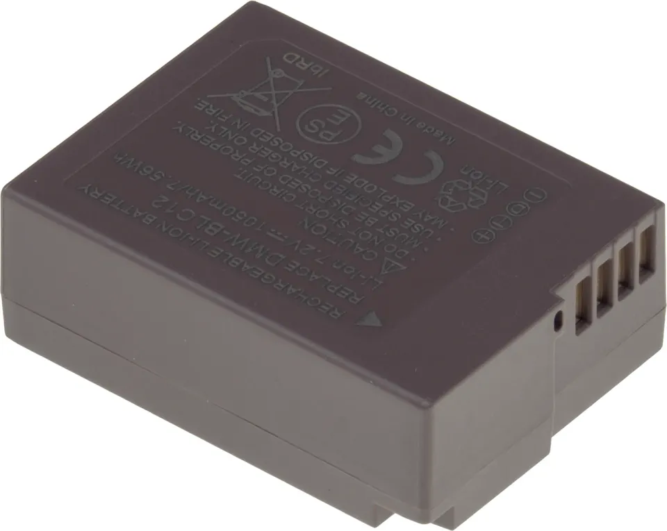 Baterie T6 Power pro Panasonic DMW-BLC12E, BP-DC12, 1050mAh, 7,5Wh, USB-C