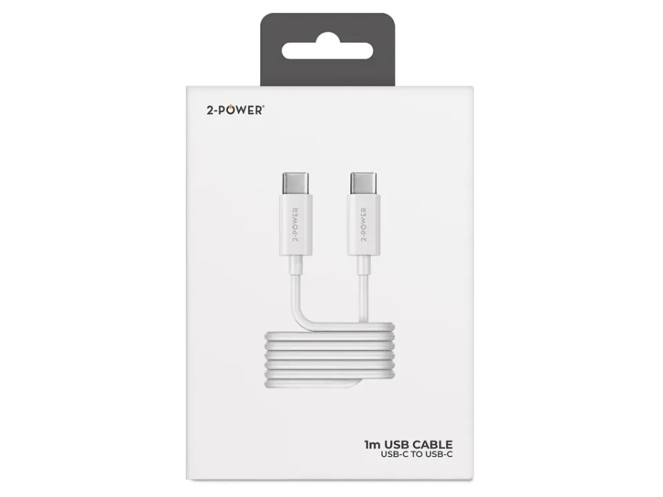 2-Power kabel USB-C to USB-C, 1M