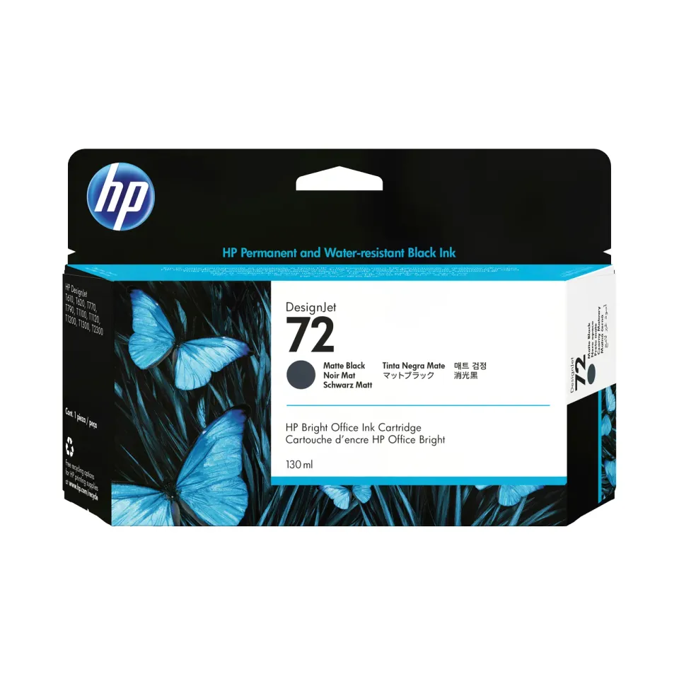 HP C9403A náplň č.72 matte black černá matná (130ml, pro DJ)