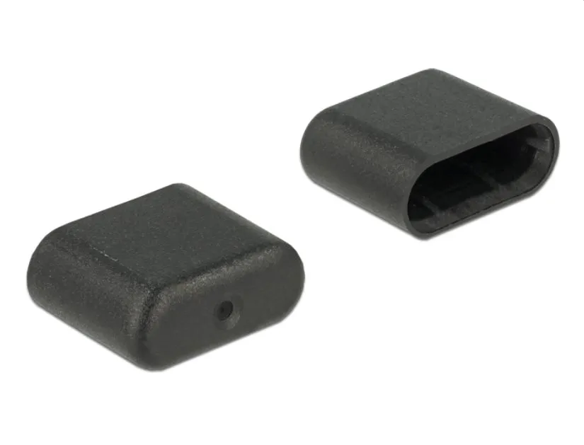 Delock Prachová záslepka pro USB Type-C samec 10 kusů černý