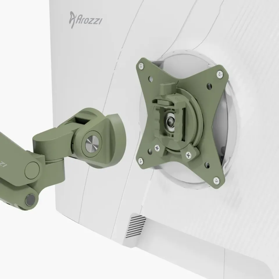 AROZZI ALZARE NEO Forest Green/ stolní držák pro monitory/ plynový píst/ kovový/ mechově zelený