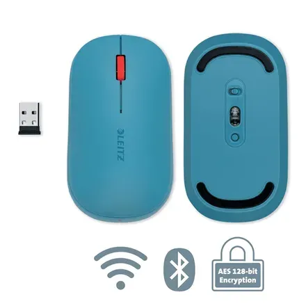 LEITZ Bezdrátová počítačová myš COSY, klidná modrá