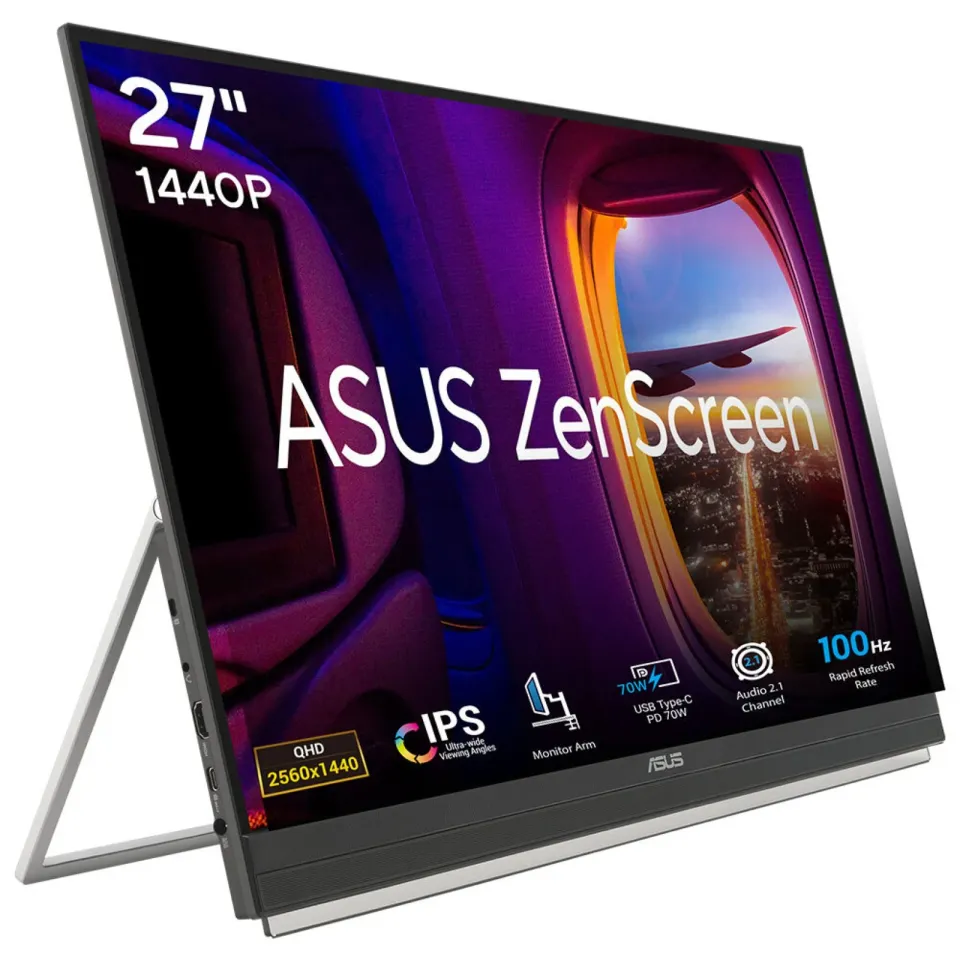 ASUS ZenScreen/MB27ACF/27"/IPS/QHD/100Hz/5ms/Černá/2R