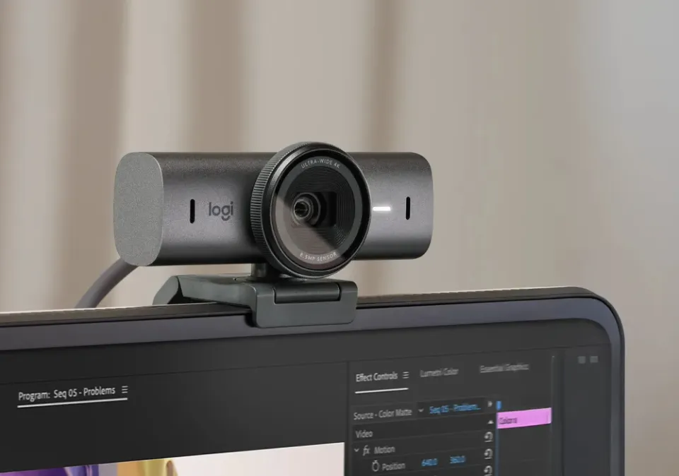 Logitech webkamera MX Brio/ 4K/30fps / 1080p/60fps/ graphite