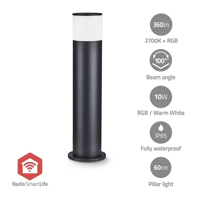 Nedis ZBLOP10RGBW - Venkovní světlo Smartlife| 360 lm | Zigbee 3.0 | 10 + 4 W |