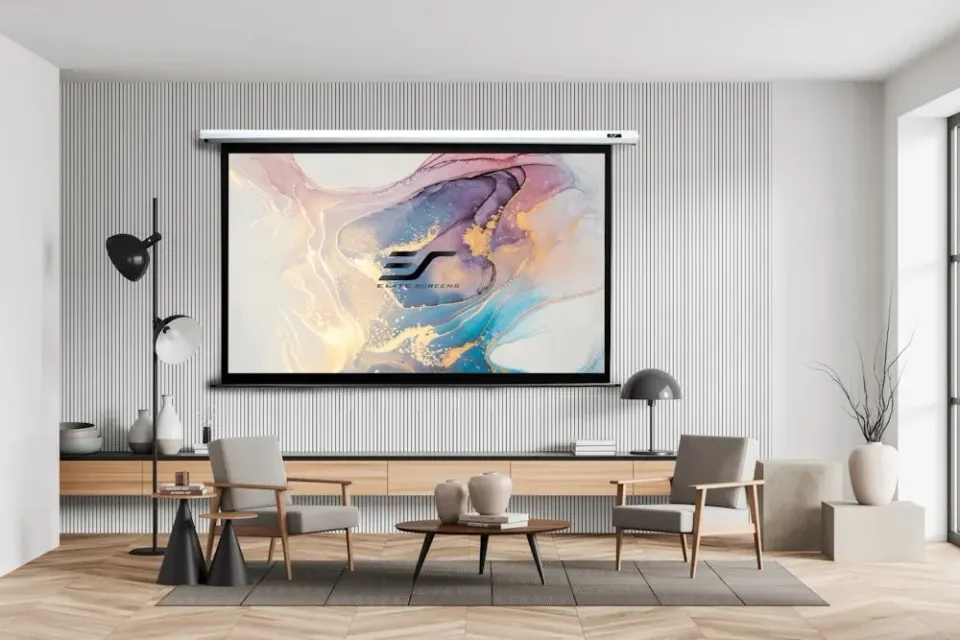 ELITE SCREENS plátno elektrické motorové 100" (254cm)/ 16:9/ 124,5×221,5cm/ gain 1.1/ case bílý (VMAX100XWH2)