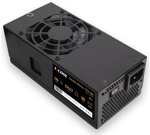 1stCOOL zdroj 300W GOLDEN WORKER TFX 300W 88+ s aktivnim PFC, ventilátor 80mm (zdroj do PC case)