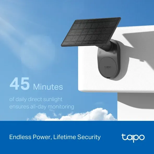 TP-Link Tapo C411 KIT - sada bezpečnostní kamery a solárního panelu