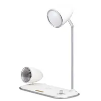 WG - Led lampička s bezdrátovým nabíjením a bluetooth speakerem WG Retro Kathie, bílá
