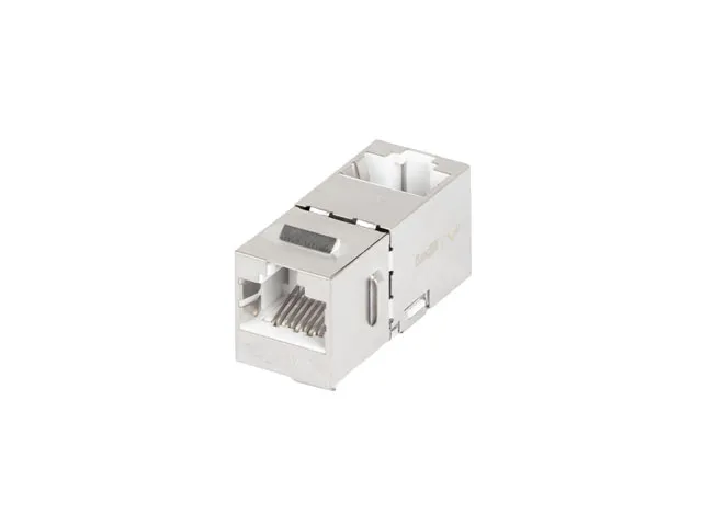 PRŮCHODOVÝ KONEKTOR KEYSTONE RJ45->RJ45 CAT.6 FTP 90 LANBERG