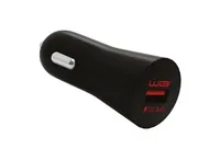 WG - Autonabíječka Fast 1x USB-A, Quick Charge 3.0,  5 V - 9 V - 12 V, černá