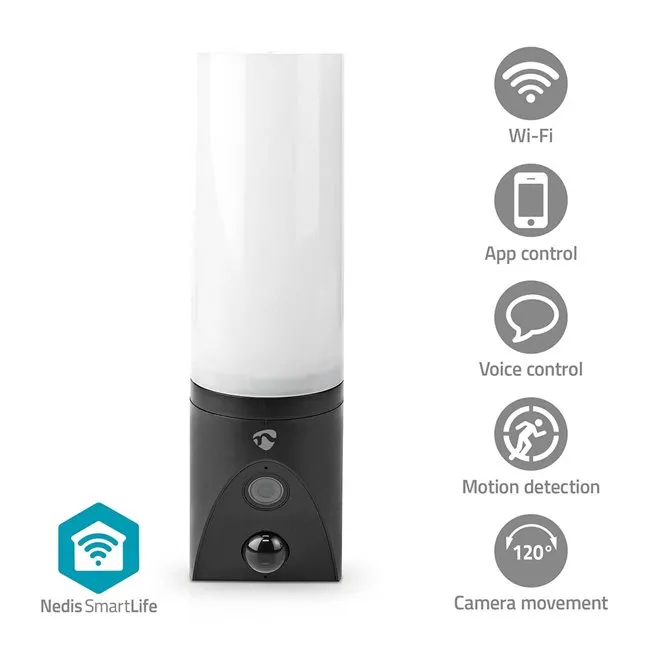 Nedis WIFICOL20BK - SmartLife Venkovní Kamera | Wi-Fi | Okolní světlo | Full HD