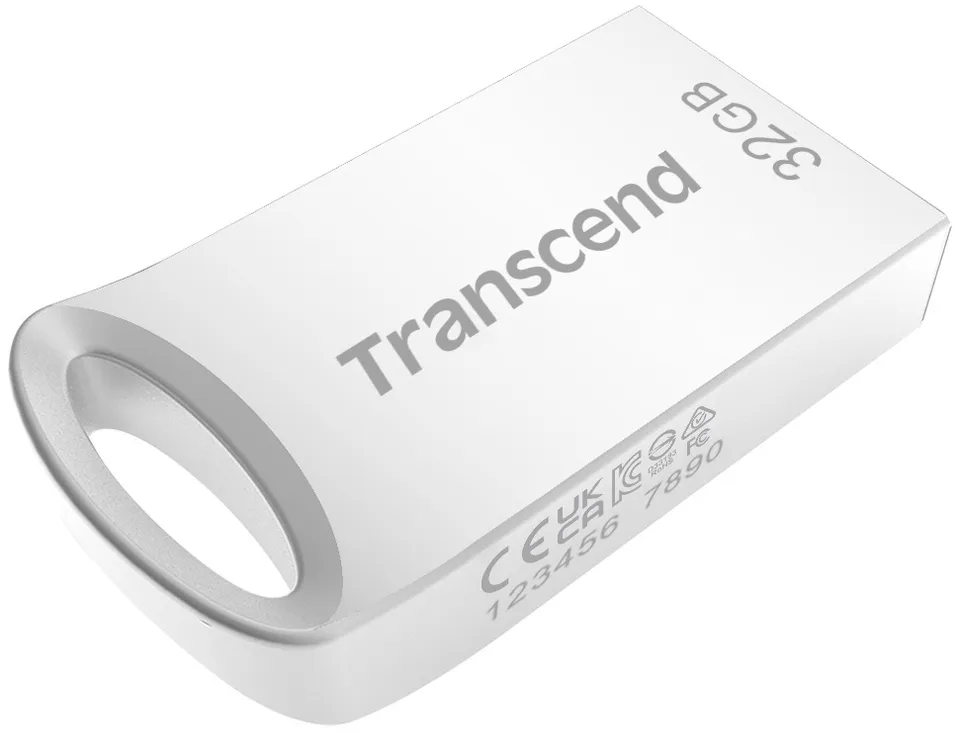 Transcend 32GB JetFlash 710S, USB 3.1 Gen 1 flash disk, malé rozměry, stříbrný k