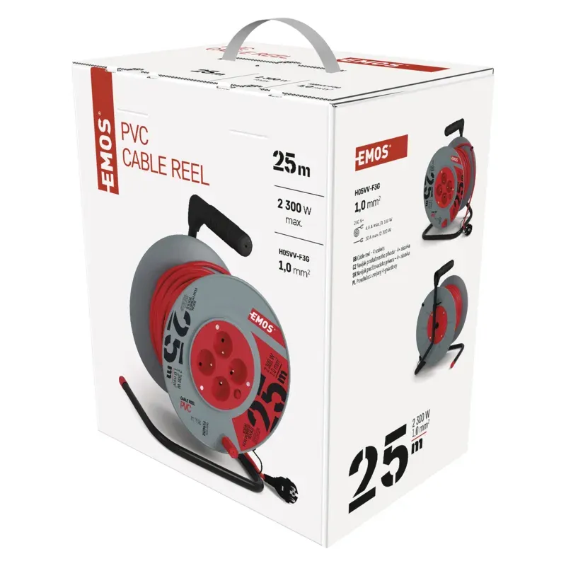 EMOS PVC kabel 25M, 4Z 1,0MM