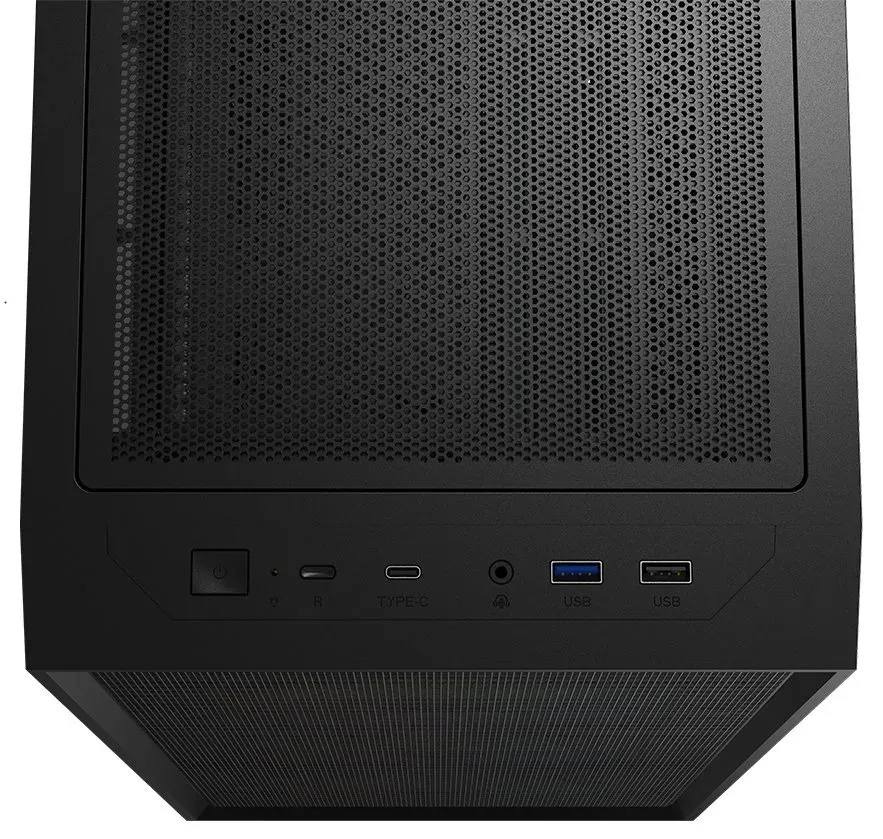 Krux skříň Vox / ATX / 3x140mm a 1x120 mm ARGB fan / USB 2.0 / USB 3.0 / USB-C / tvrzené sklo / černá