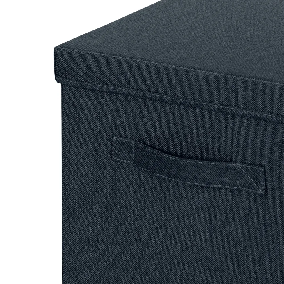 LEITZ Fabric textilní úložný box s víkem L, 2 kusy, 32,5 x 33 x 38 cm