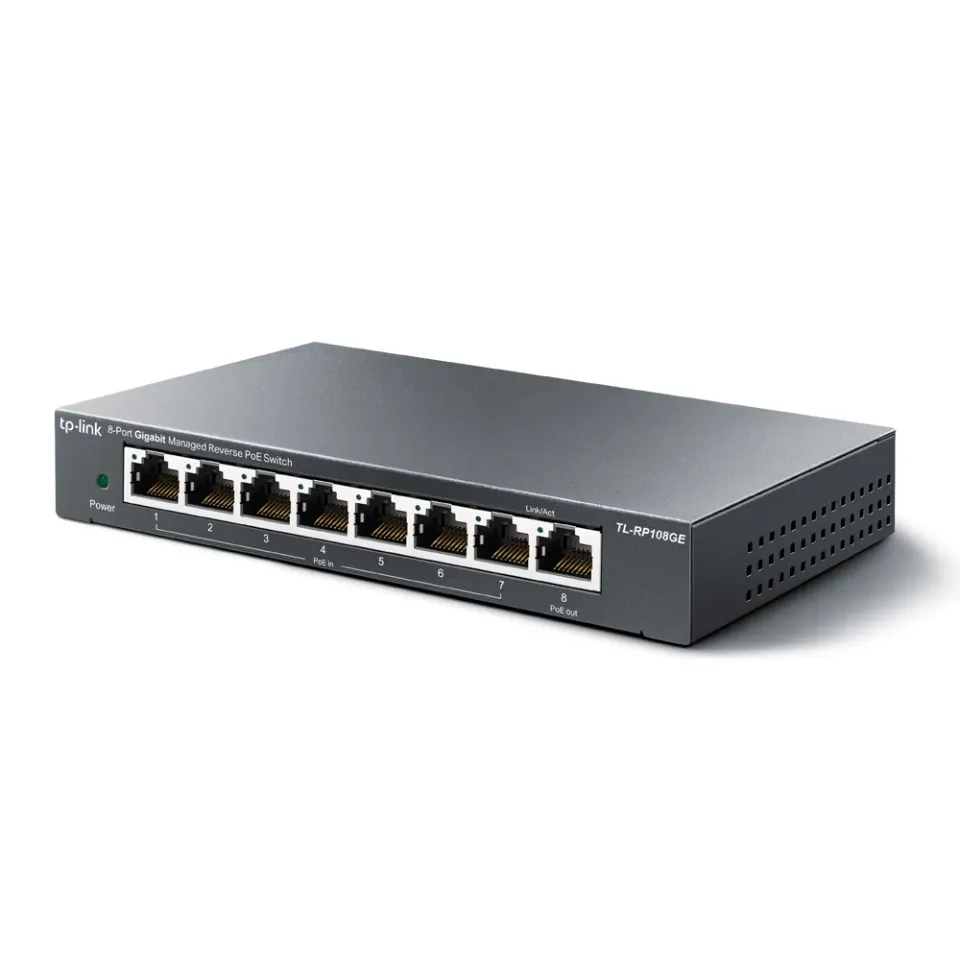TP-LINK TL-RP108GE 8-Port Gigabit Managed Reverse PoE Switch verze UN/2.0