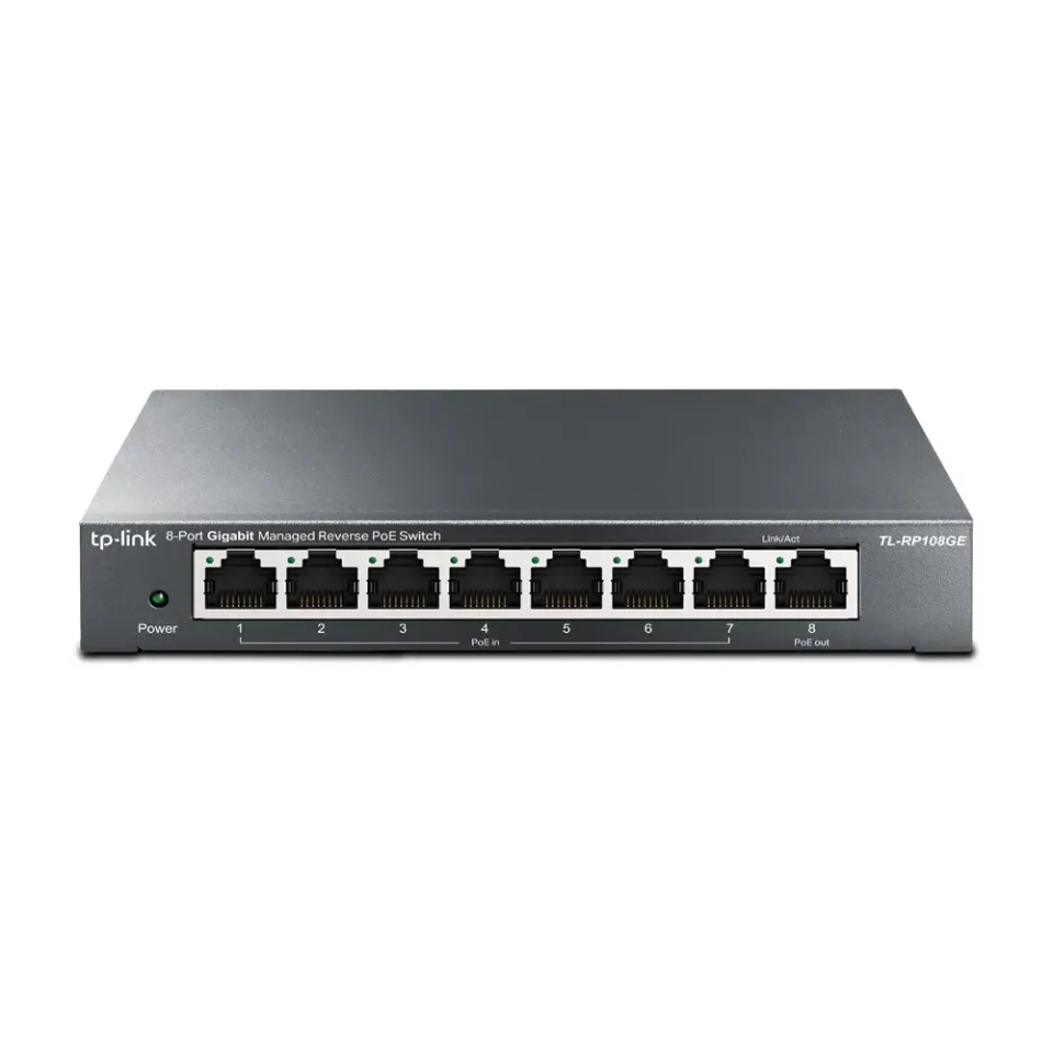 TP-LINK TL-RP108GE 8-Port Gigabit Managed Reverse PoE Switch verze UN/2.0