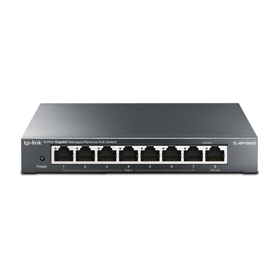 TP-LINK TL-RP108GE 8-Port Gigabit verwalteter Reverse PoE Switch Version UN/2.0