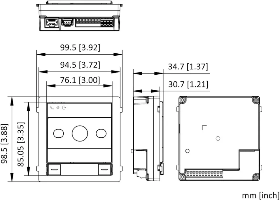 Hikvision DS-KD8005-IME1 - Modul IP interkomu 5MPx kamerou, volitelná tlačítka
