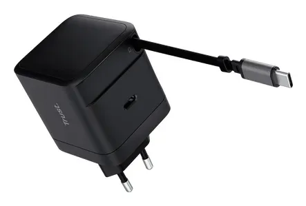 TRUST Nabíječka MAXO 65W, s kabelem, USB-C, černá