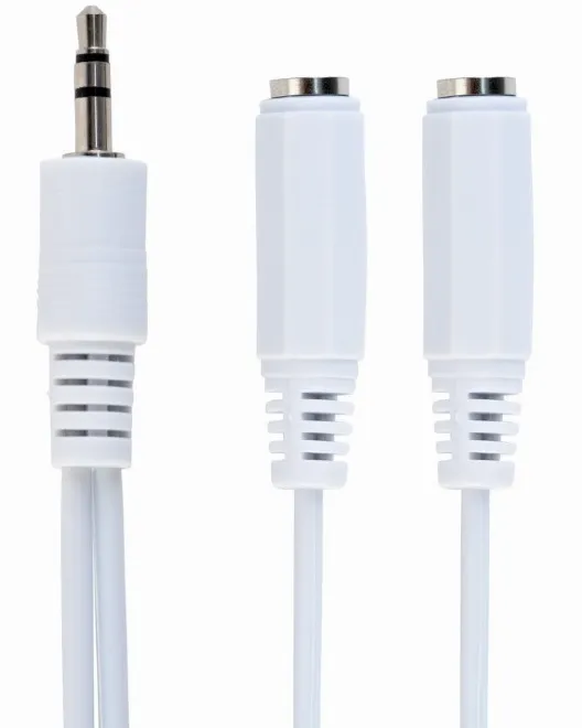 GEMBIRD Kabel rozdvojka jack 3,5mm na 2x3,5mm M/F, 10cm, audio