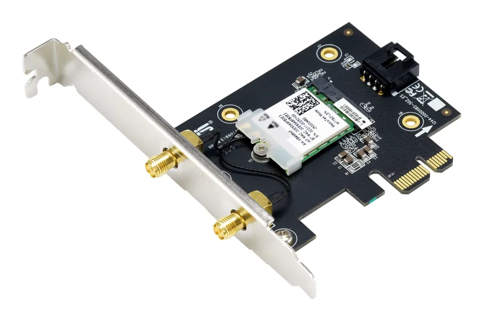 ASUS PCE-AX1800 Wireless AX1800 PCIe Wi-Fi 6 Card, Bluetooth 5.2 Adapter