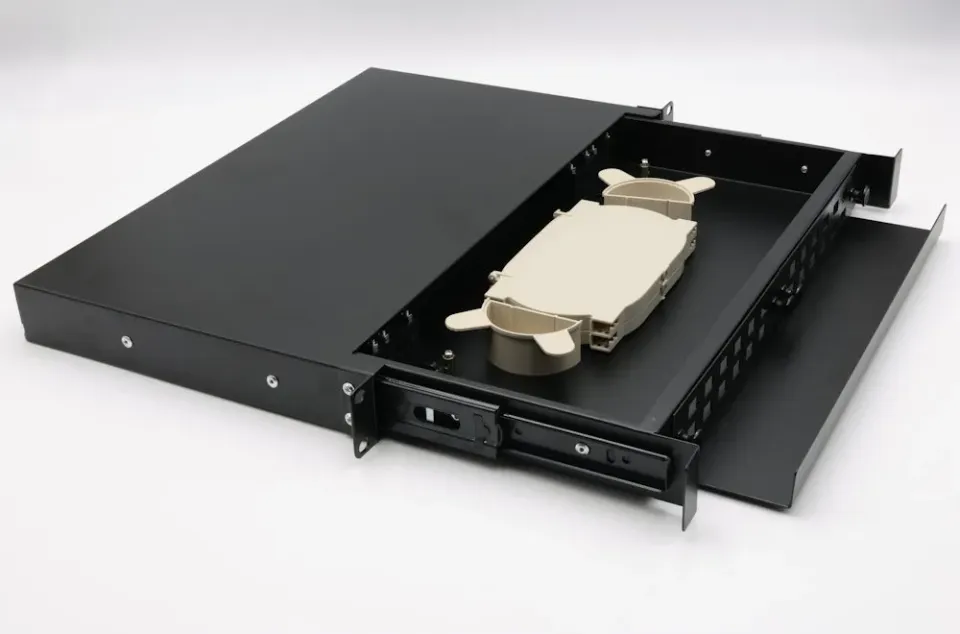 XtendLan 19" optický rozvaděč, 24x SC simplex/24x LC duplex, 2*kazeta pro 12svárů,výsuvný