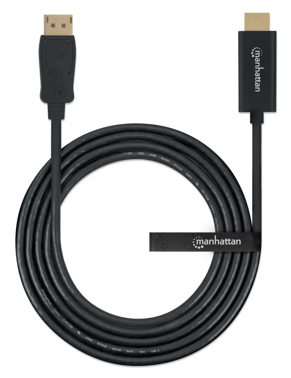 MANHATTAN Kabel DisplayPort na HDMI 1080p, 1.8m, černý