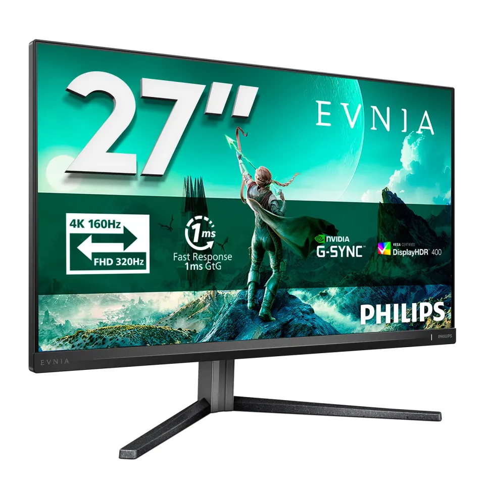 Philips Evnia/27M2N3800A/27"/IPS/4K UHD/320Hz/1ms/Šedá/3R