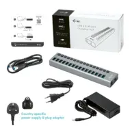 i-tec USB 3.0 Charging HUB 16 Port + Power Adapter 90 W
