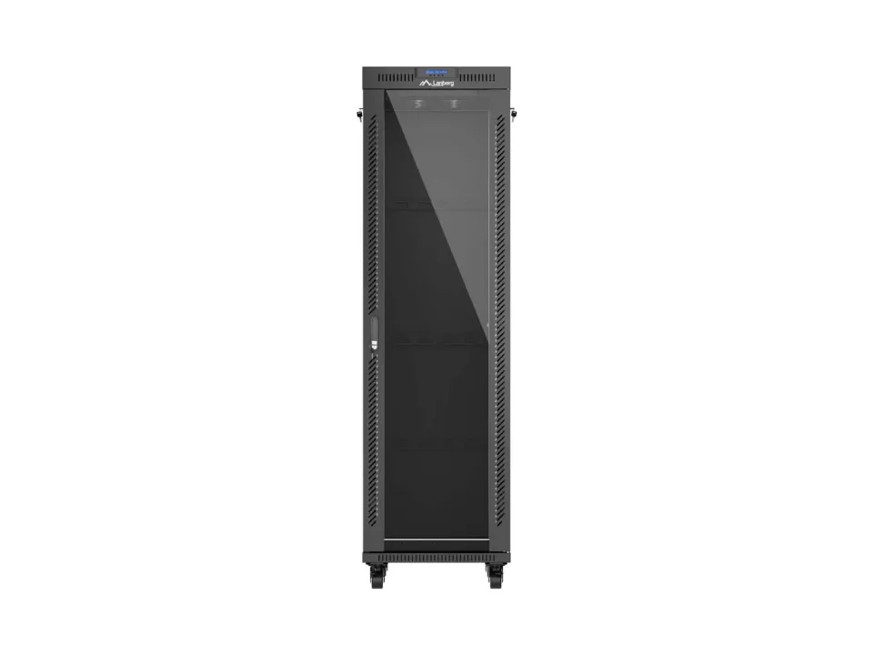 LANBERG Volně stojící skříň 19" 42U/600x800 (v rozloženém stavu) skleněné dveře