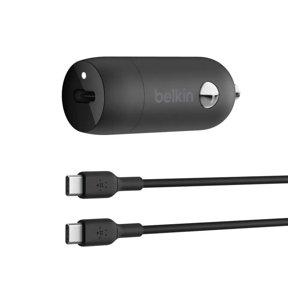 Belkin BOOSTCHARGE 30W USB-C Power Delivery PPS nabíječka do auta + 1m USB-C na